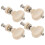 32Pcs Universal White Ukulele Tuning Pins with Ergonomic Handles 2