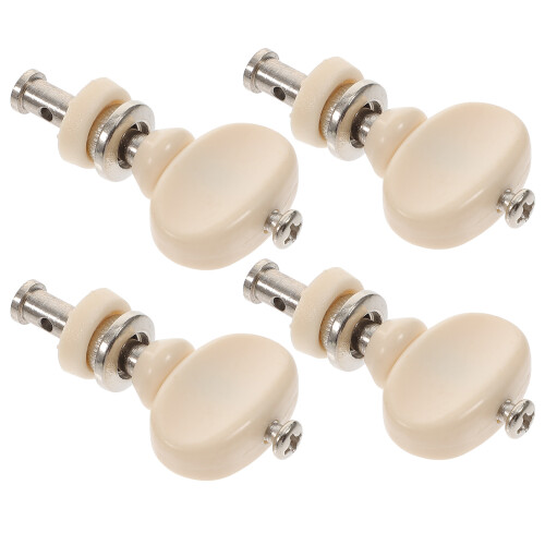 32Pcs Universal White Ukulele Tuning Pins with Ergonomic Handles 1
