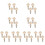 32Pcs Universal White Ukulele Tuning Pins with Ergonomic Handles 9