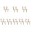 32Pcs Universal White Ukulele Tuning Pins with Ergonomic Handles 11