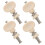 32Pcs Universal White Ukulele Tuning Pins with Ergonomic Handles 5