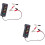 2Pièces Testeur Batterie Auto 12V Gris Digital Multifonction 7