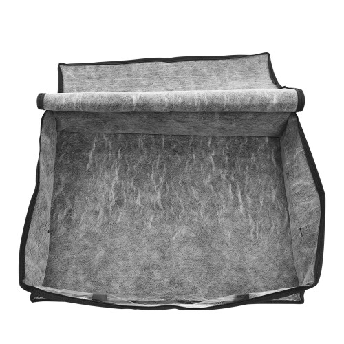 2Pièces Rangement Vêtements Lavable Pliable Noir Multi-Usage 1