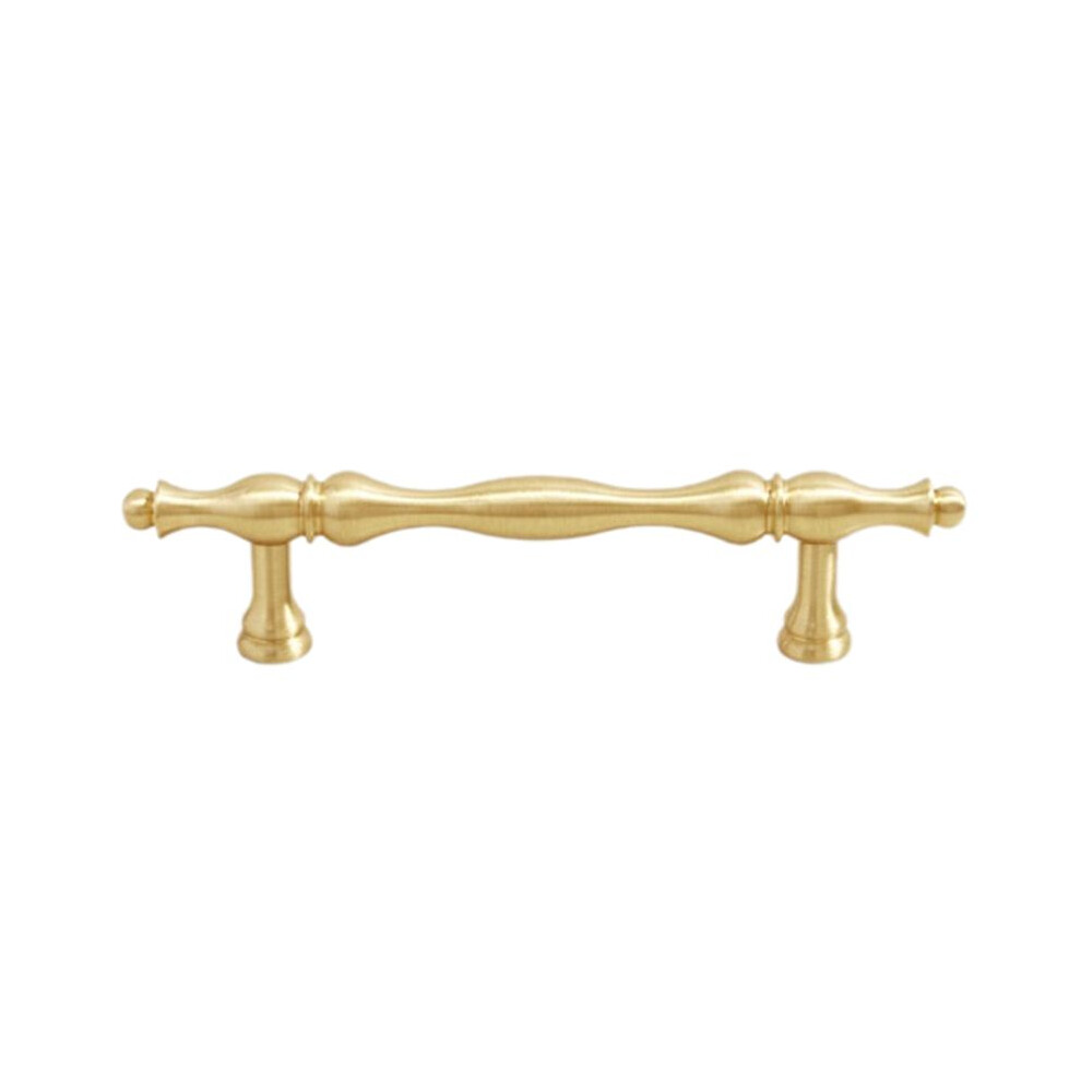French Light Luxury Brass Drawer Handles Furniture Hardware Kitchen Cabinet Gold Handles,96 Hole Spacing 4714084815745