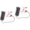 2Pièces Testeur Batterie Auto 12V Gris Digital Multifonction 5