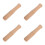 4Pièces Pilons Bois Hêtre Clair, -Ail & Muddler Polyvalent 7
