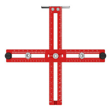 Metric/Inch Handle Template Jig Drill Guide Cabinet Handle Knob Template Locator Drawer Installation Positioning Ruler