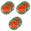 6Pièces Marqueurs De Position De Golf ABS Résistants Colorés 5