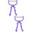 2Pièces Épilateur Violet Poils Effacés Douceur 7