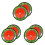 6Pièces Marqueurs De Position De Golf ABS Résistants Colorés 4
