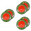 6Pièces Marqueurs De Position De Golf ABS Résistants Colorés 8