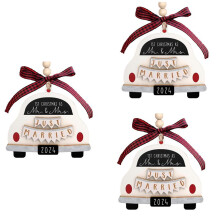 Decoración para Coche de Boda, Decoración para Nuestra Primera Navidad Juntos, Decoración para Coche de Boda y Árbol de Navidad para Boda