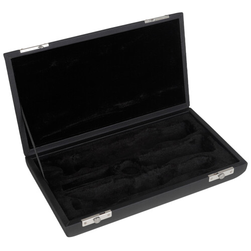 2Pcs Shockproof PU Oboe Case with Press-Lock Buckle Black Storage Bag 2