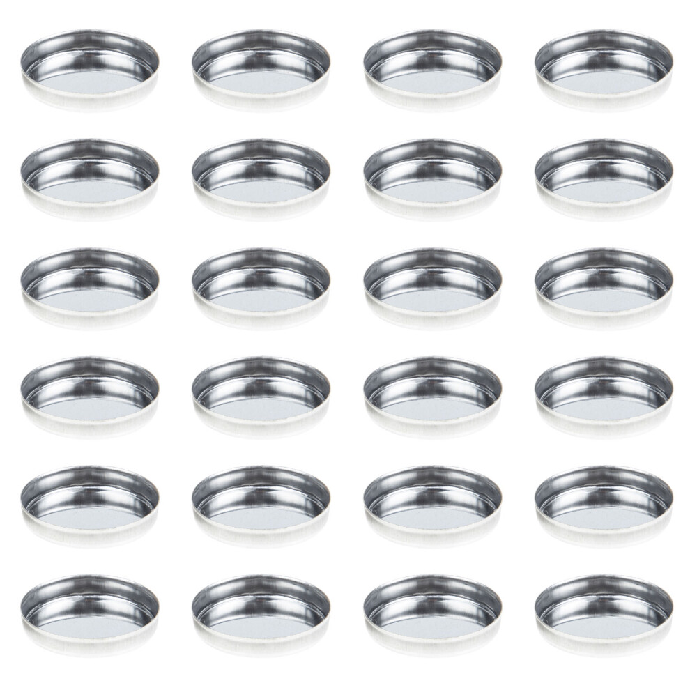 Totority Light 120 Pcs Empty Round Metal Eyeshadow Pans For Cosmetic Palettes