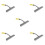 5Pcs Pp+tpr Car Windshield and Bathroom Glass Water 5