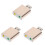 3Pcs USB Sound Card 7.1 Audio Interface With Headset And Mic Jack 2