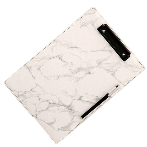 black marble a4 clipboard folder for office school use 2