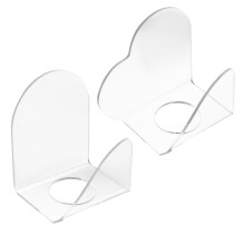 6 Pcs Transparent Acrylic Makeup Color Mixing Plates For Makeup Use