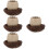 4Sets Smooth Ceramic Eggshell Bowls for Snack Serving and Storage 4