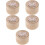 5Pcs Solid Wood Baby Tooth Holder Box Kids Keepsake Organizer Beige 9