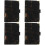 4Pcs Budget Binder Black PU Cover A6 Notebook Shell 6-Rings 7