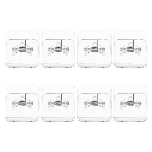 32Pièces Clip Transparent Pour ABS Antidérapant Mural