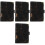 4Pcs Budget Binder Black PU Cover A6 Notebook Shell 6-Rings 5
