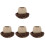 4Sets Smooth Ceramic Eggshell Bowls for Snack Serving and Storage 6