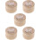 5Pcs Solid Wood Baby Tooth Holder Box Kids Keepsake Organizer Beige 10