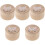 5Pcs Solid Wood Baby Tooth Holder Box Kids Keepsake Organizer Beige 5