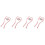 4Pcs Pink Manual Roller Neck Massager Trigger Point Tool 4