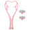 4Pcs Pink Manual Roller Neck Massager Trigger Point Tool 10
