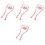 4Pcs Pink Manual Roller Neck Massager Trigger Point Tool 3