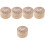 5Pcs Solid Wood Baby Tooth Holder Box Kids Keepsake Organizer Beige 6