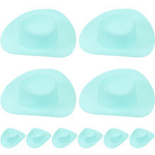30Pcs Lightweight Green Plastic Mini Hats Ideal for Doll Crafts