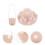 4 Pcs Baby Beach Floppy Disk Wooden 9