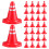 120 Pcs Diy Sand Table Traffic Signs Mini Plastic Cones Roadblocks 1