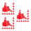 120 Pcs Diy Sand Table Traffic Signs Mini Plastic Cones Roadblocks 8