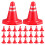 120 Pcs Diy Sand Table Traffic Signs Mini Plastic Cones Roadblocks 3
