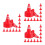 120 Pcs Diy Sand Table Traffic Signs Mini Plastic Cones Roadblocks 7
