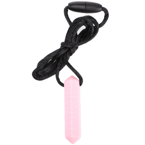 21Pc Kids Pink Silicone Chewing Necklace Teether Necklace