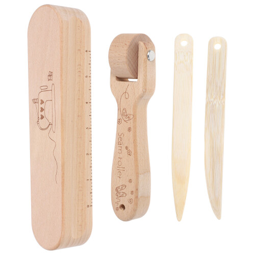 8Pcs Multi-Purpose Tailors Clapper and Seam Roller Wooden Sewing Tools