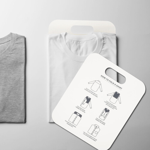 10Pcs Lightweight PP Garment Folding Board for Neat Clothes Organizer 2