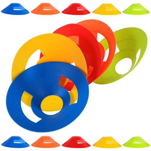 25pcs Colorful Sports Training Cones Multi-Functional Barrier