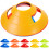 25pcs Colorful Sports Training Cones Multi-Functional Barrier 5