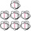 21Pc Kids Pink Silicone Chewing Necklace Teether Necklace 10