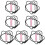 21Pc Kids Pink Silicone Chewing Necklace Teether Necklace 7