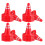 120 Pcs Diy Sand Table Traffic Signs Mini Plastic Cones Roadblocks 2
