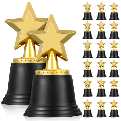 40 Pcs Trophy Mini Student Prize Plastic