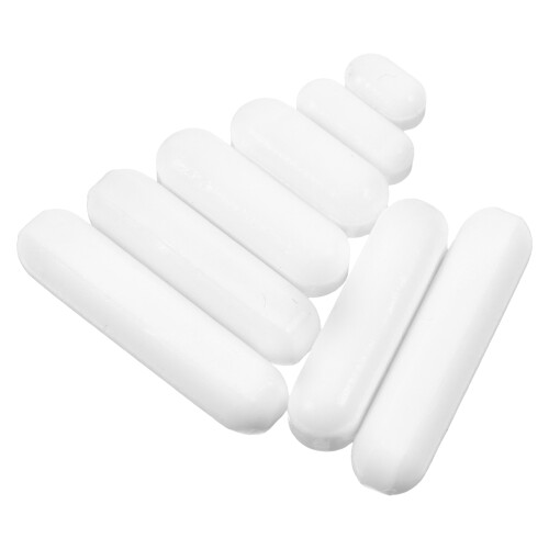40Pcs White Ptfe Magnetic Stir Bars for Quick Uniform Lab Mixing 1